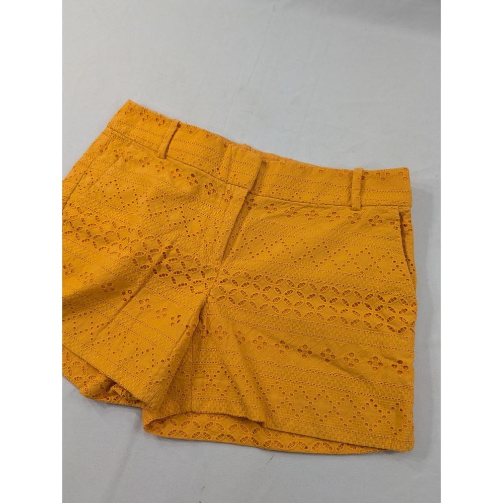Ann Taylor Women's Loft , Size 6, Marigold Orange Eyelet Riviera Shorts